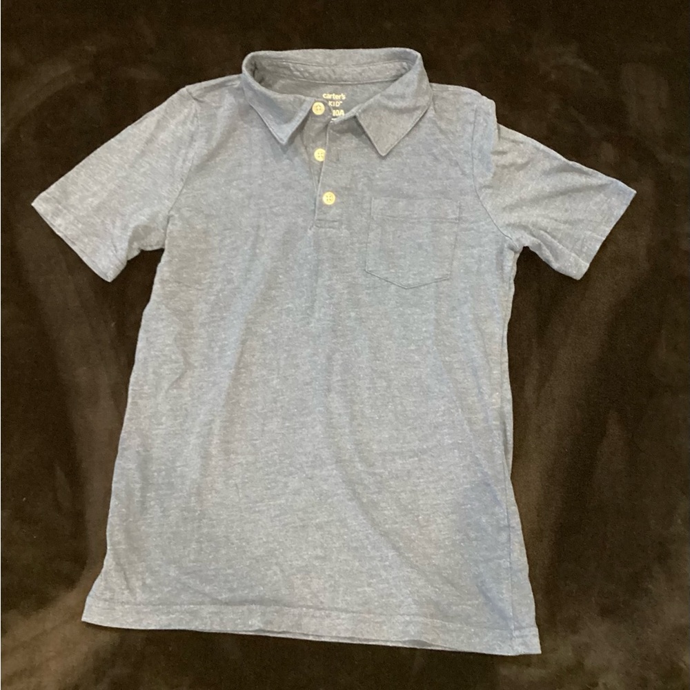 Carter's Heather Blue Polo Shirt